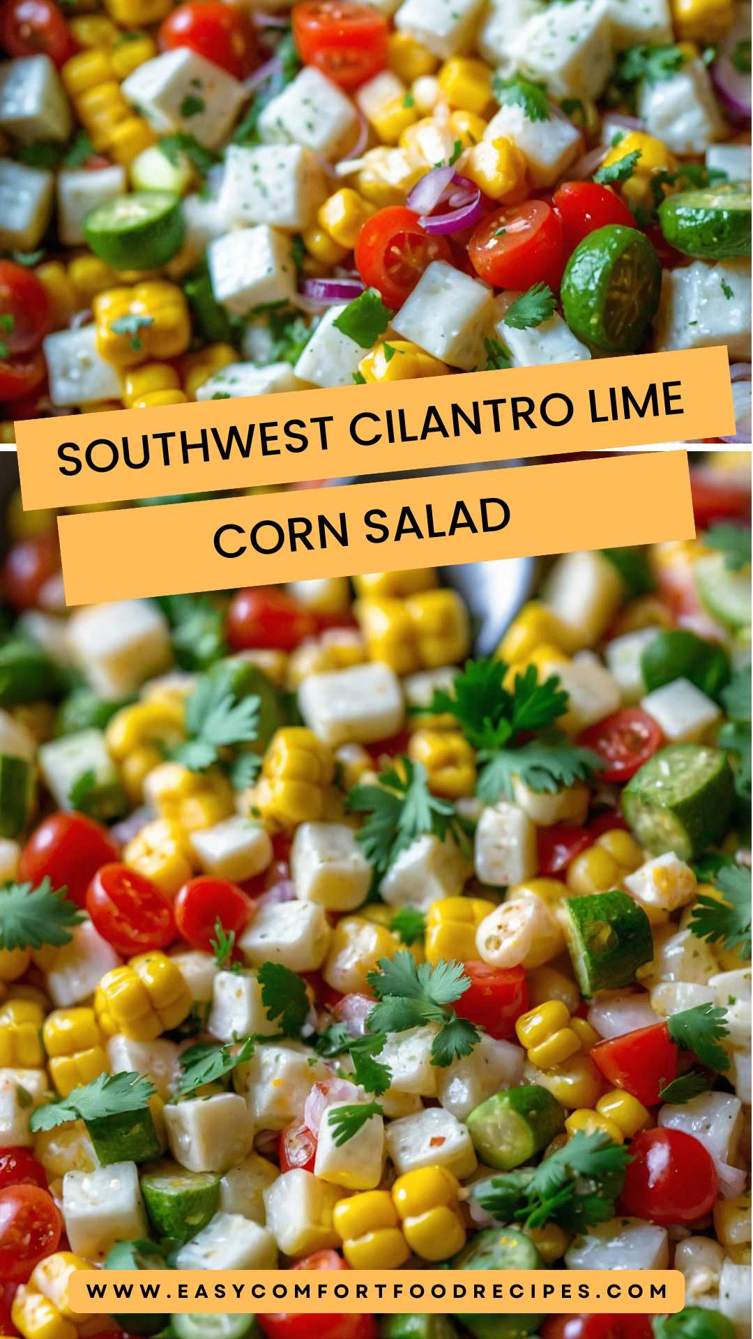 Southwest Cilantro Lime Corn Salad – Easy Comfort Food Recipes