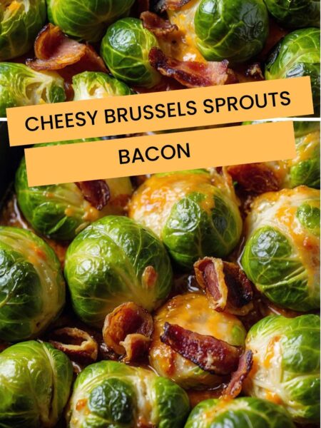 Cheesy Brussels Sprouts Bacon
