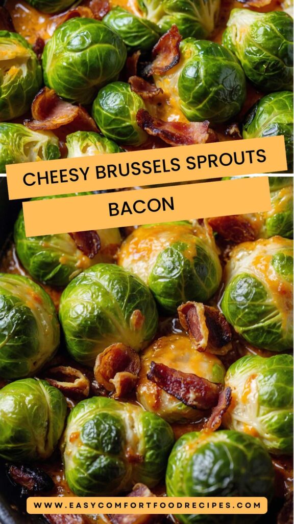 Cheesy Brussels Sprouts Bacon