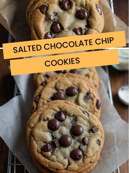 Salted Chocolate Chip Cookies