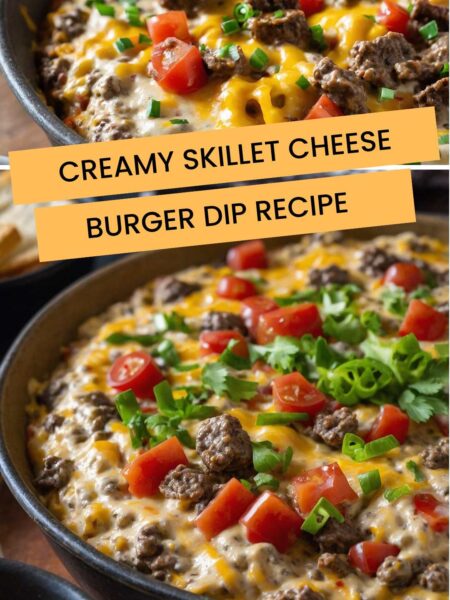 Creamy Skillet Cheeseburger Dip Recipe