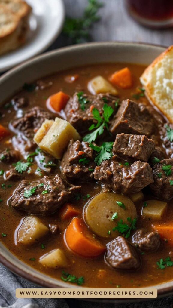 Beer and Horseradish Slow Cooker Beef Stew
