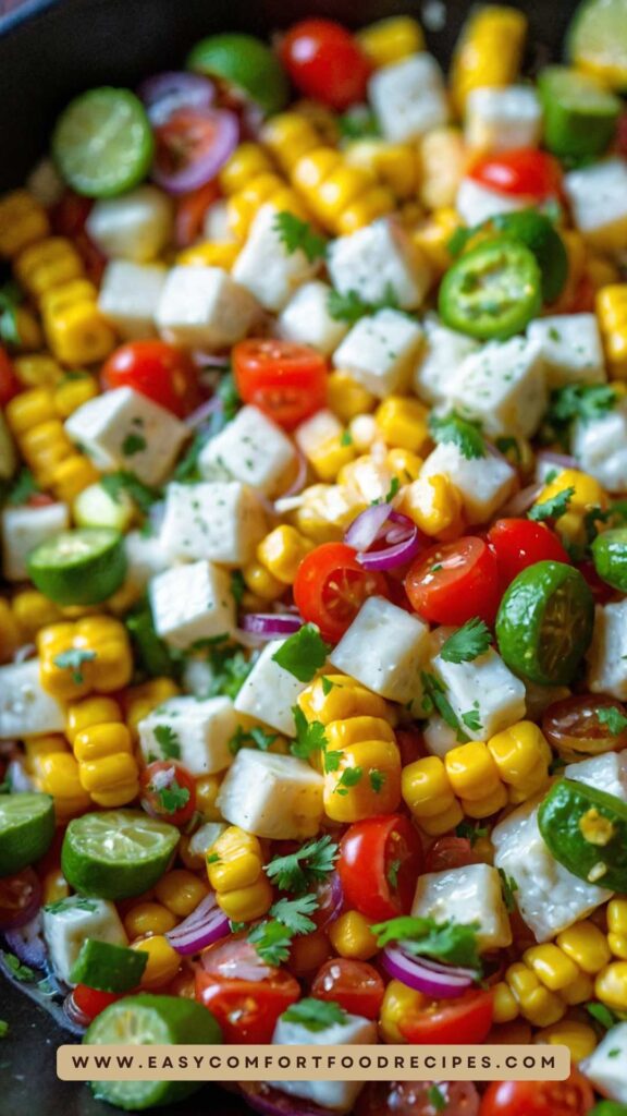 Southwest Cilantro Lime Corn Salad Recipe