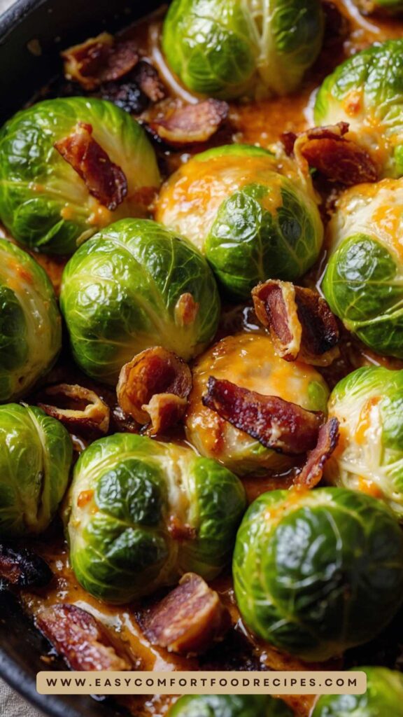 Cheesy Brussels Sprouts Bacon Recipe