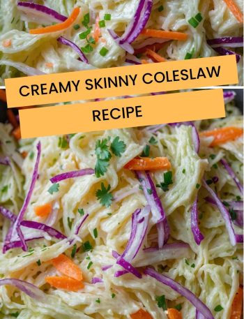 Creamy Skinny Coleslaw Recipe