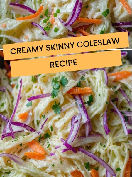 Creamy Skinny Coleslaw Recipe