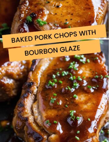Baked Pork Chops with Bourbon Glaze