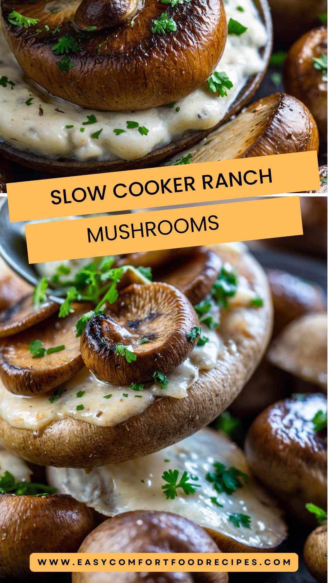 Slow Cooker Ranch Mushrooms – Easy Comfort Food Recipes
