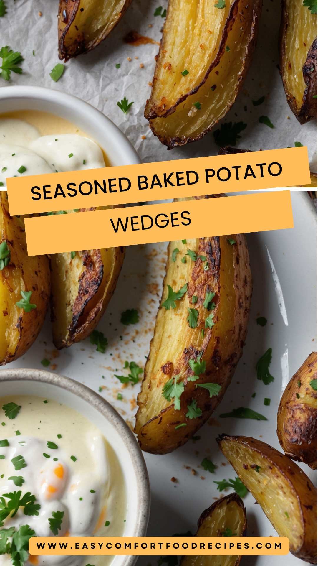 Seasoned Baked Potato Wedges – Easy Comfort Food Recipes