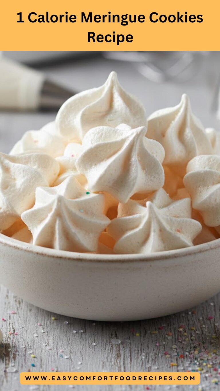 1 Calorie Meringue Cookies Recipe – Easy Comfort Food Recipes
