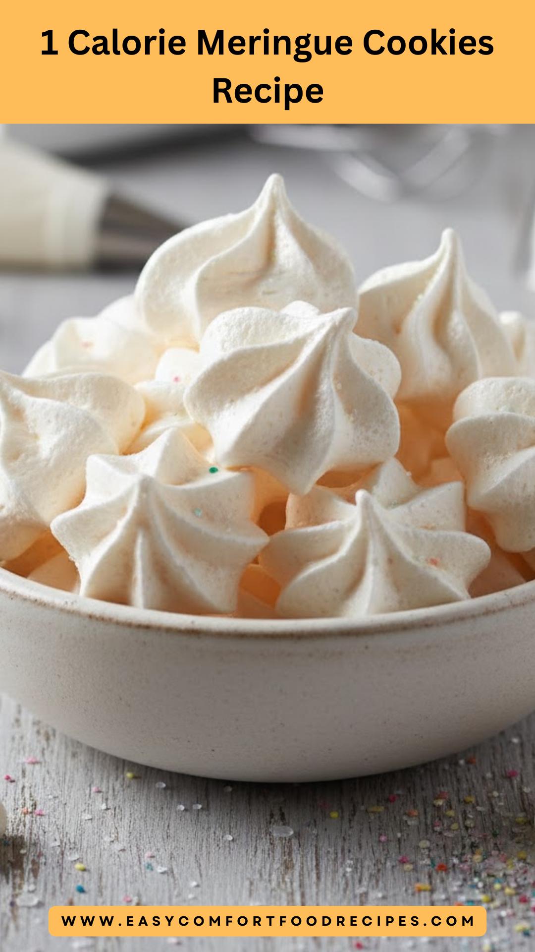 1 Calorie Meringue Cookies Recipe