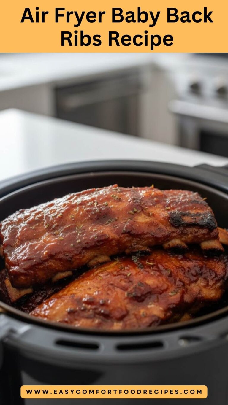Air Fryer Baby Back Ribs Recipe – Easy Comfort Food Recipes