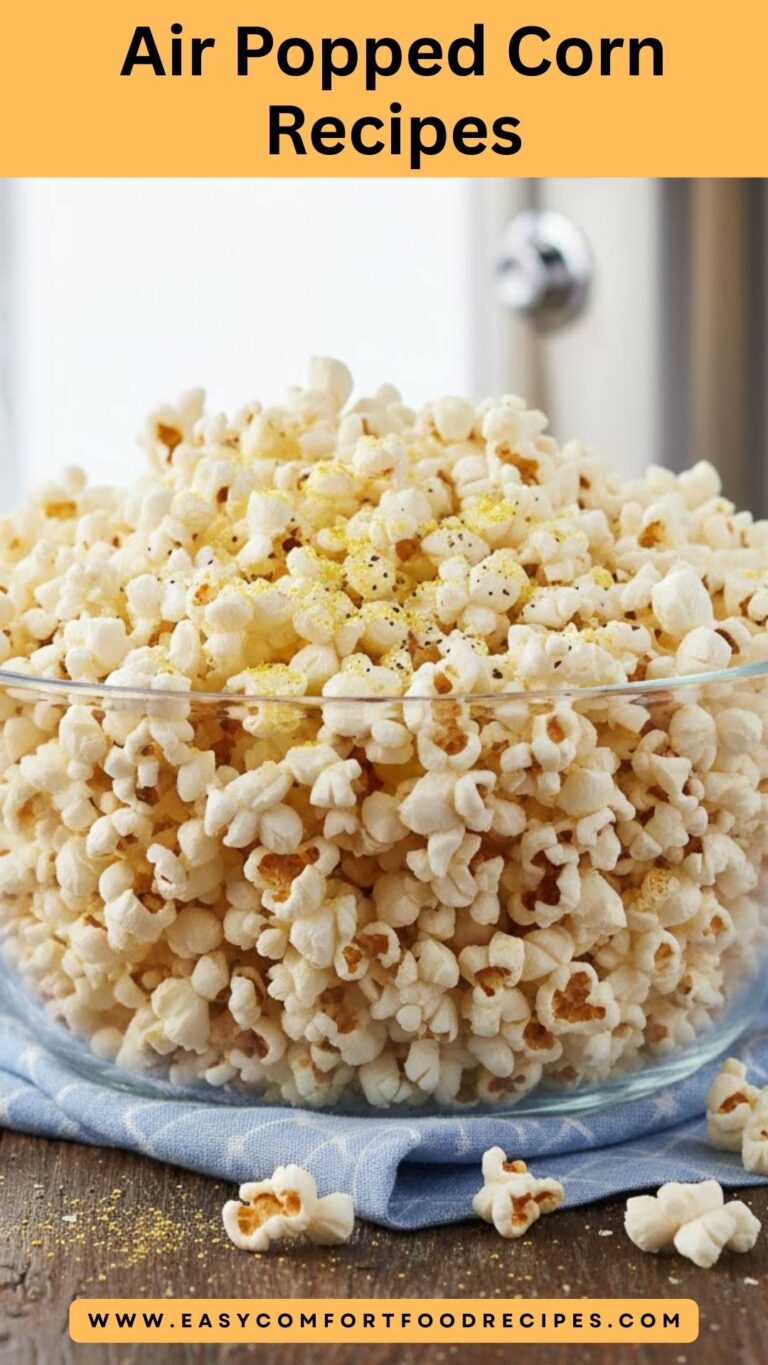 Air Popped Corn Recipes – Easy Comfort Food Recipes