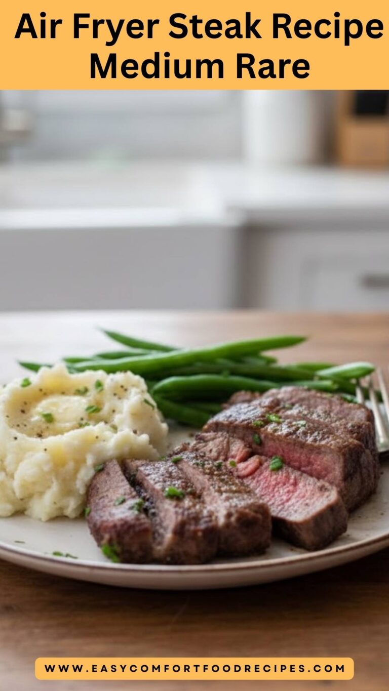 Air Fryer Steak Recipe Medium Rare – Easy Comfort Food Recipes