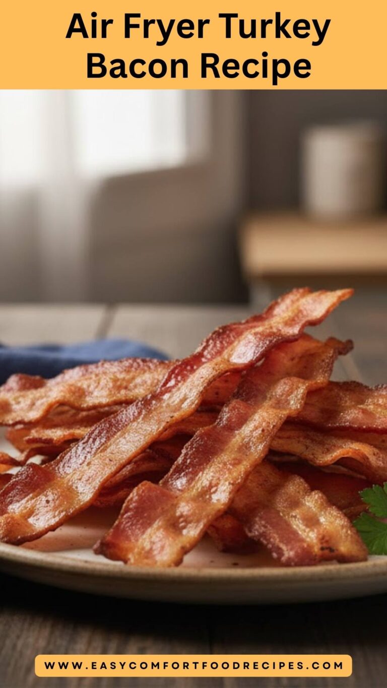 Air Fryer Turkey Bacon Recipe -Easy Comfort Food Recipes
