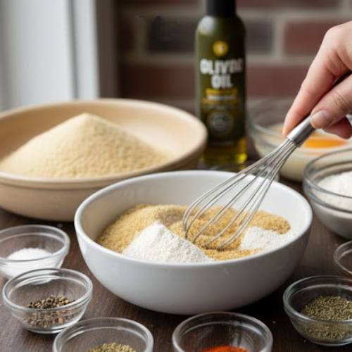 Step 1: Prepare the Breading Mixture Step 1: Prepare the Breading Mixture