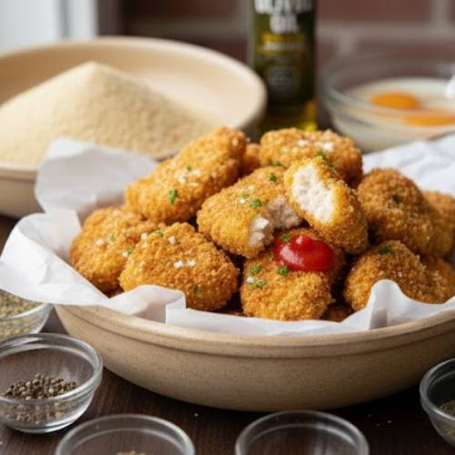 Step 6: Air Fry the Nuggets Step 6: Air Fry the Nuggets