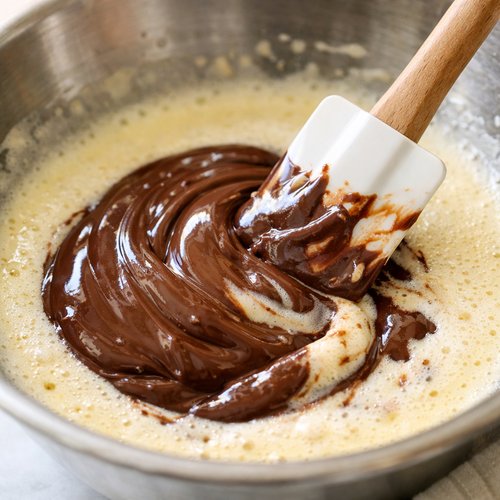 Step 6: Fold In the Melted Chocolate