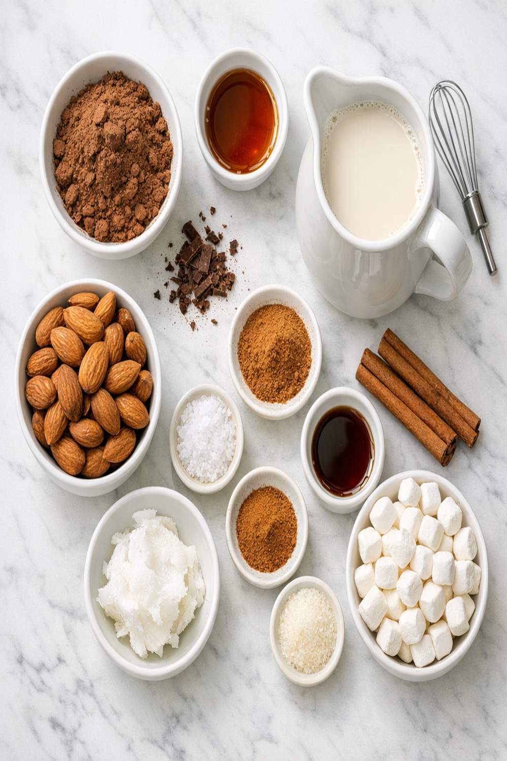 Almond Milk Hot Cocoa Recipe ingredients