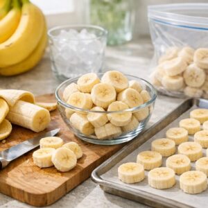 Banana Chocolate Peanut Butter Smoothie Recipe step 1