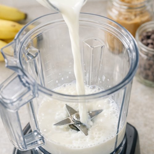 Step 2: Gather Your Wet Ingredients in the Blender Base