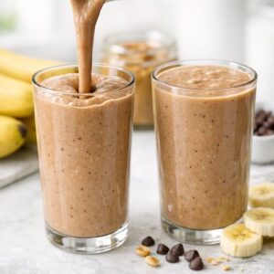 Banana Chocolate Peanut Butter Smoothie Recipe step 5