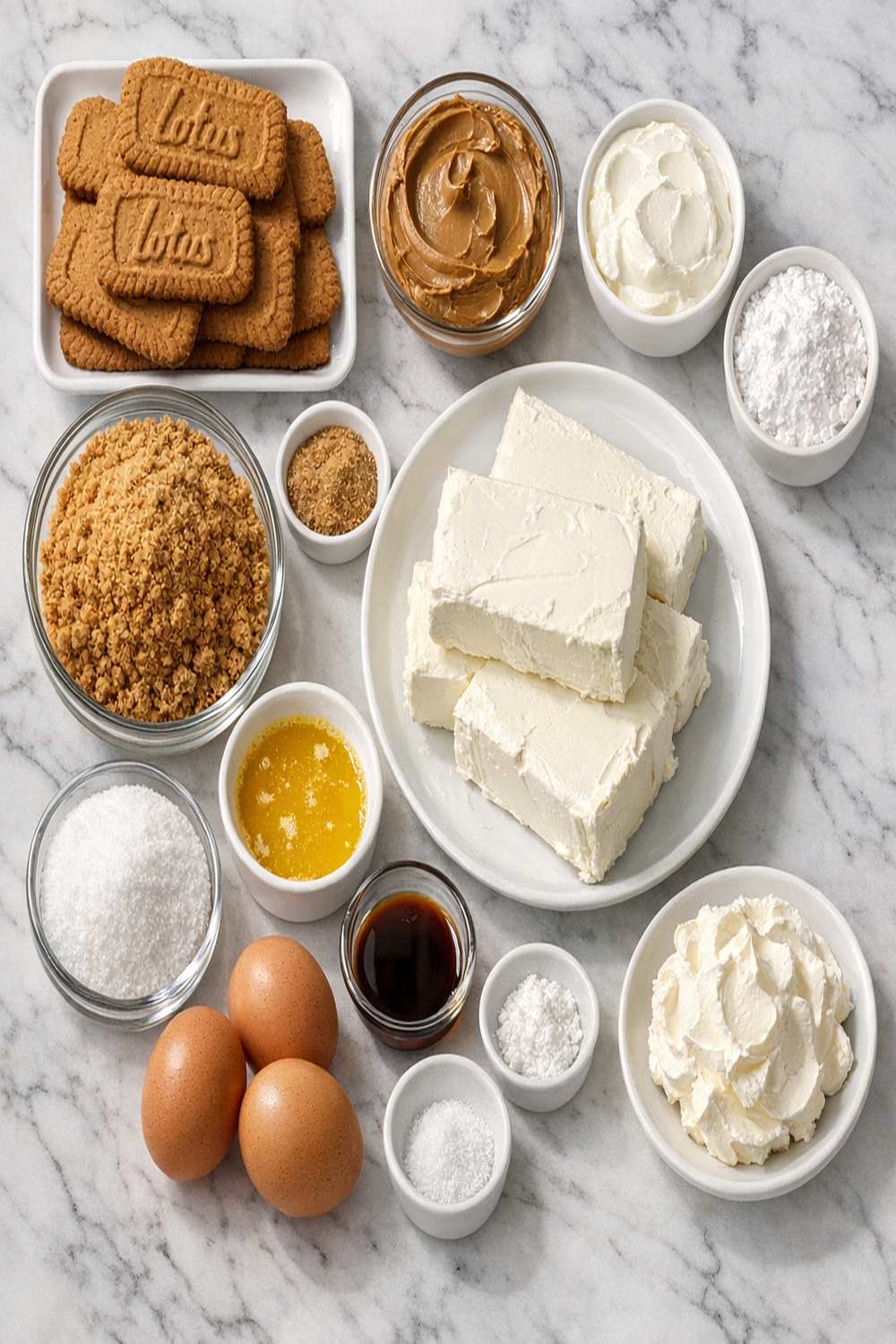 Biscoff Cookie Cheesecake Recipe ingredients