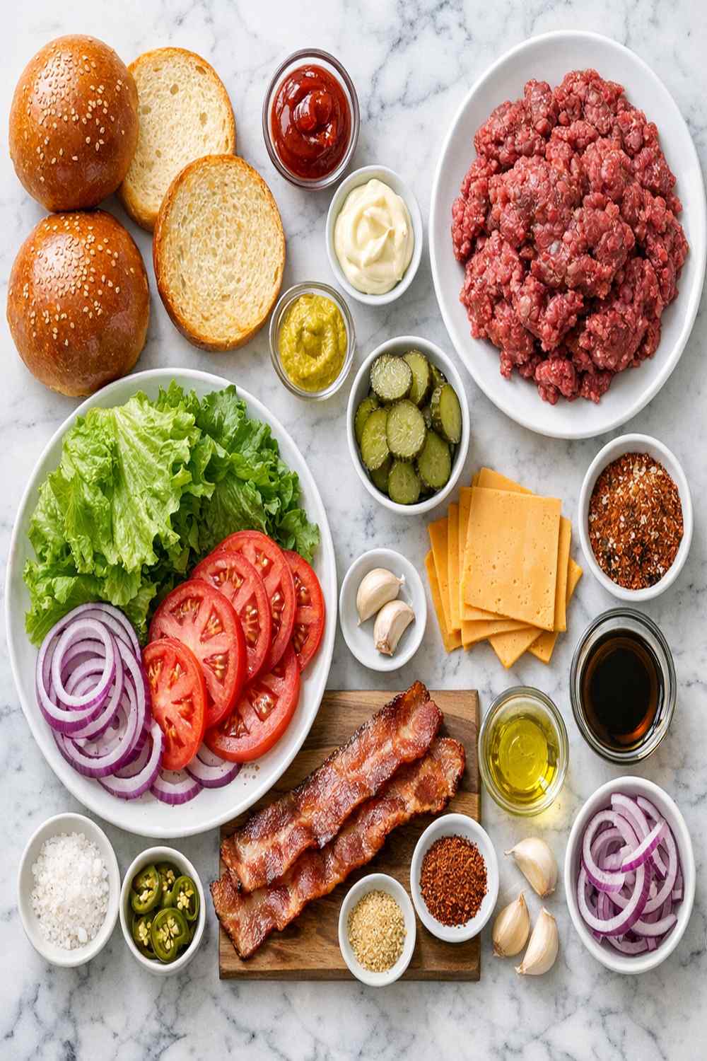 Bison Burger Recipe ingredients